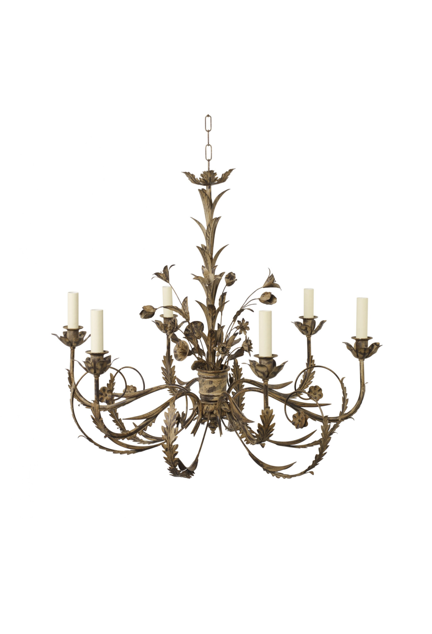 Crillon Chandelier with Flowers 5Arm Richard Taylor Designs